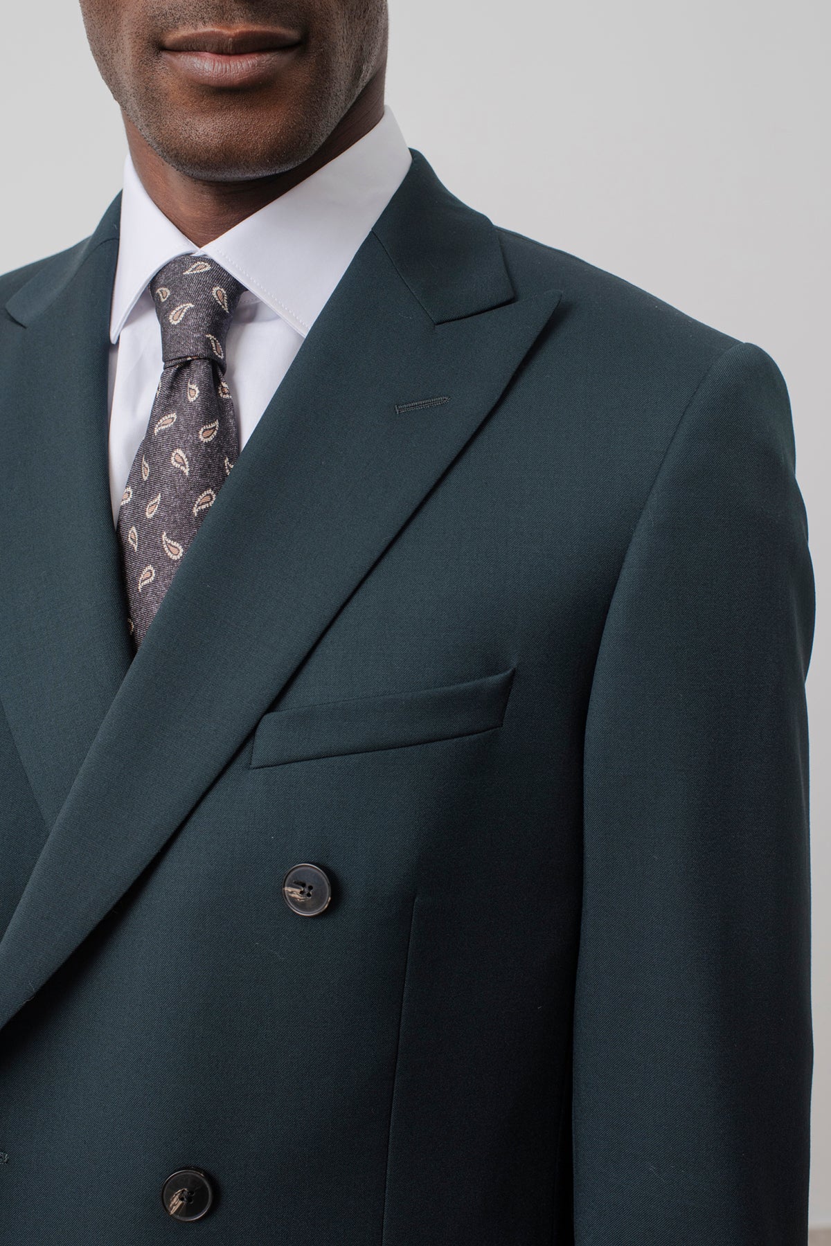 Costume croisé Collins en laine vierge