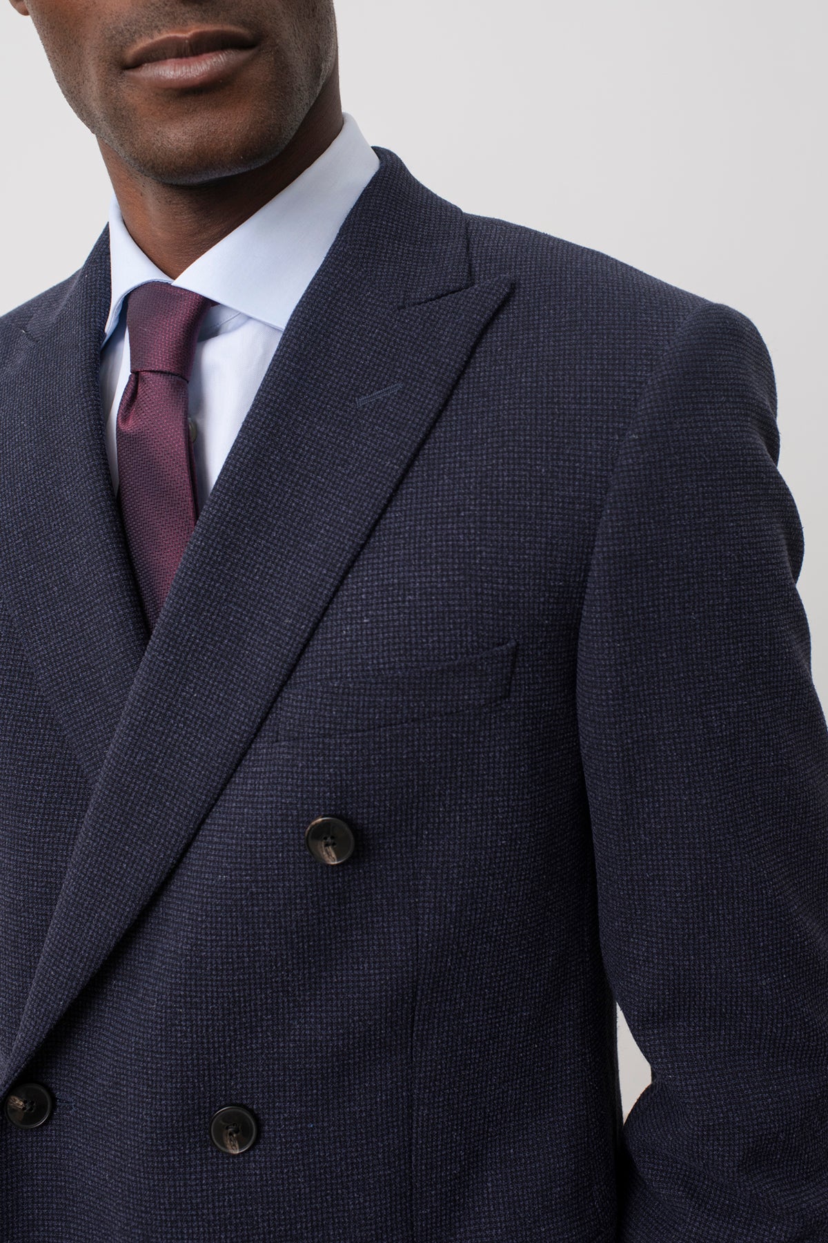 Costume croisé Calisse en laine vierge