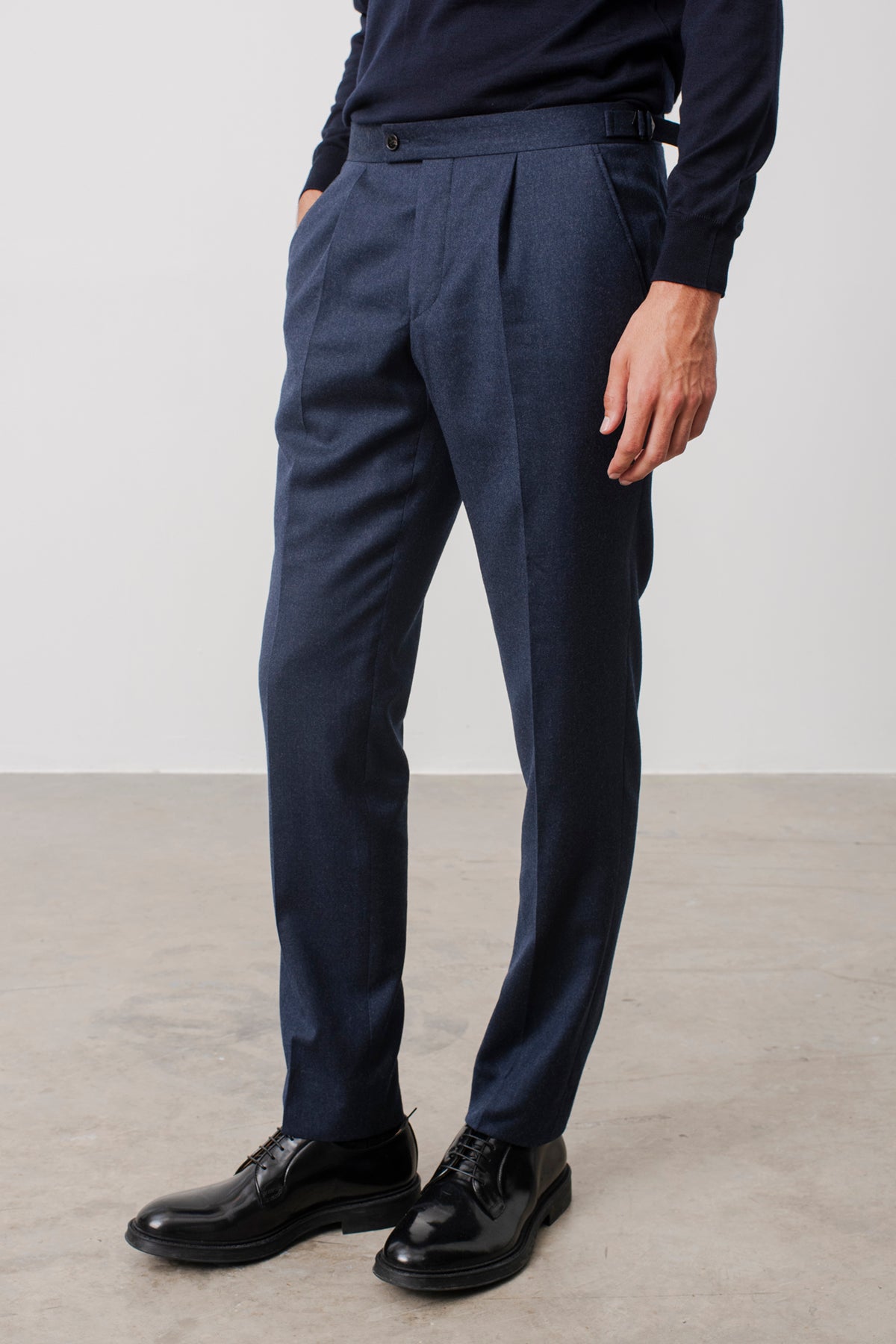 Costume croisé Chaplin en laine vierge