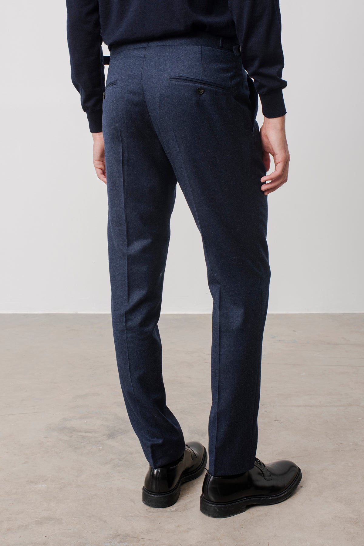Costume croisé Chaplin en laine vierge