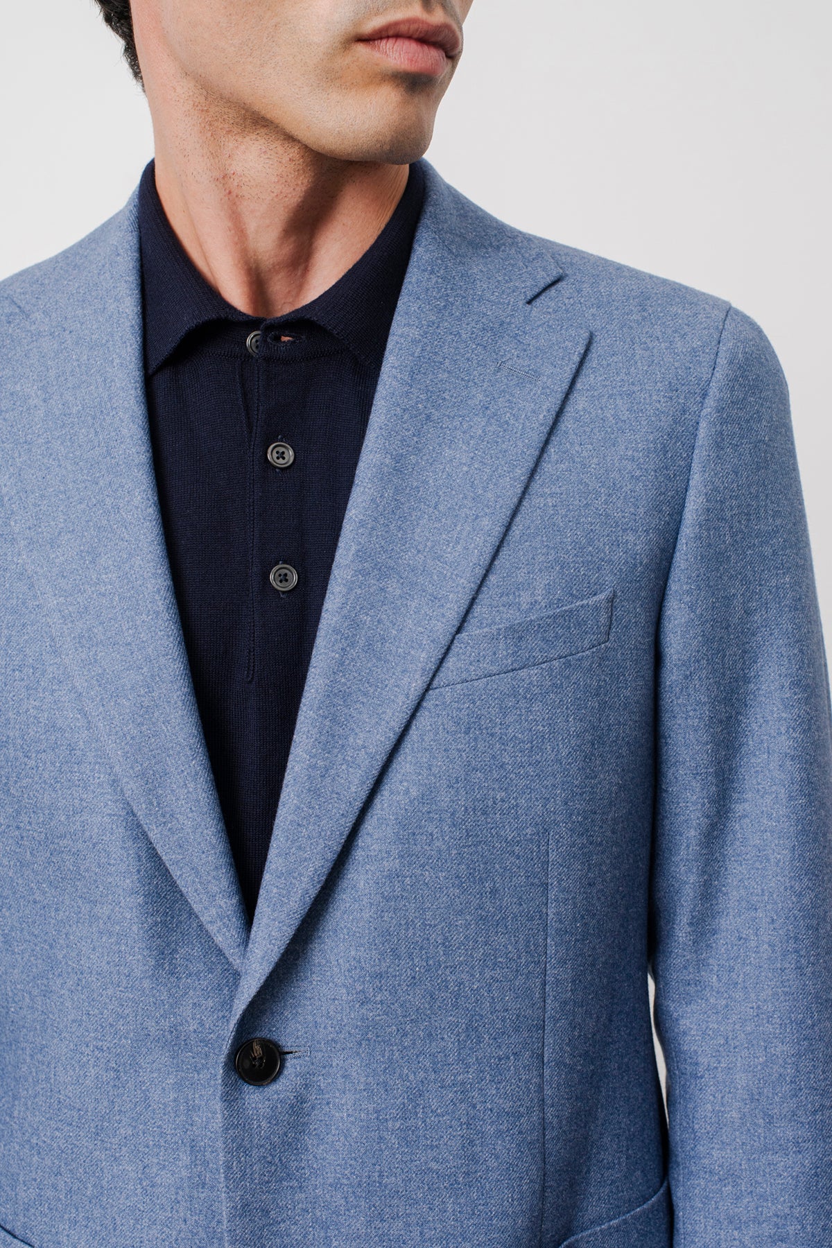 Veste Blazer Hardy en laine vierge, coton et cachemire