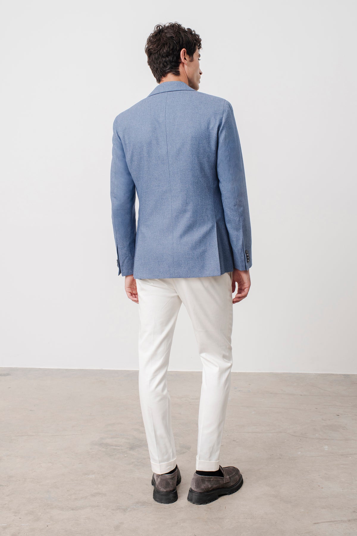 Veste Blazer Hardy en laine vierge, coton et cachemire