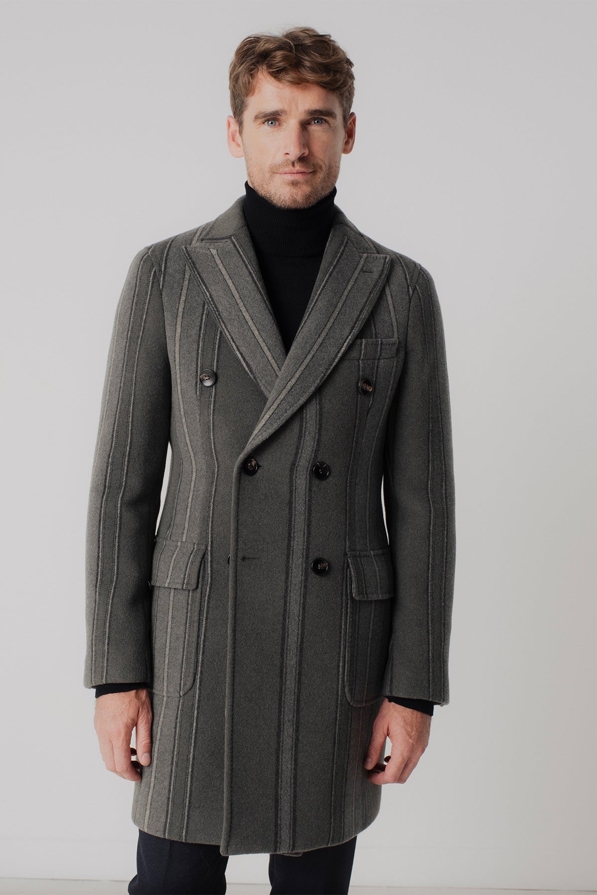 Manteau long laine online homme