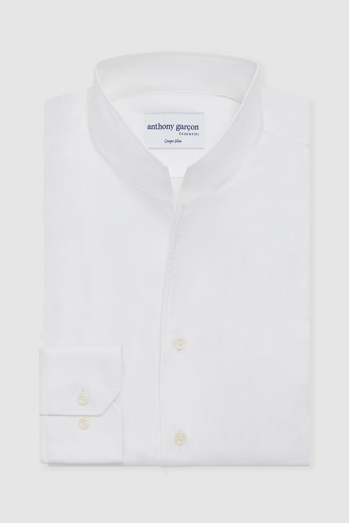 Chemise regular Raul col ouvert blanc