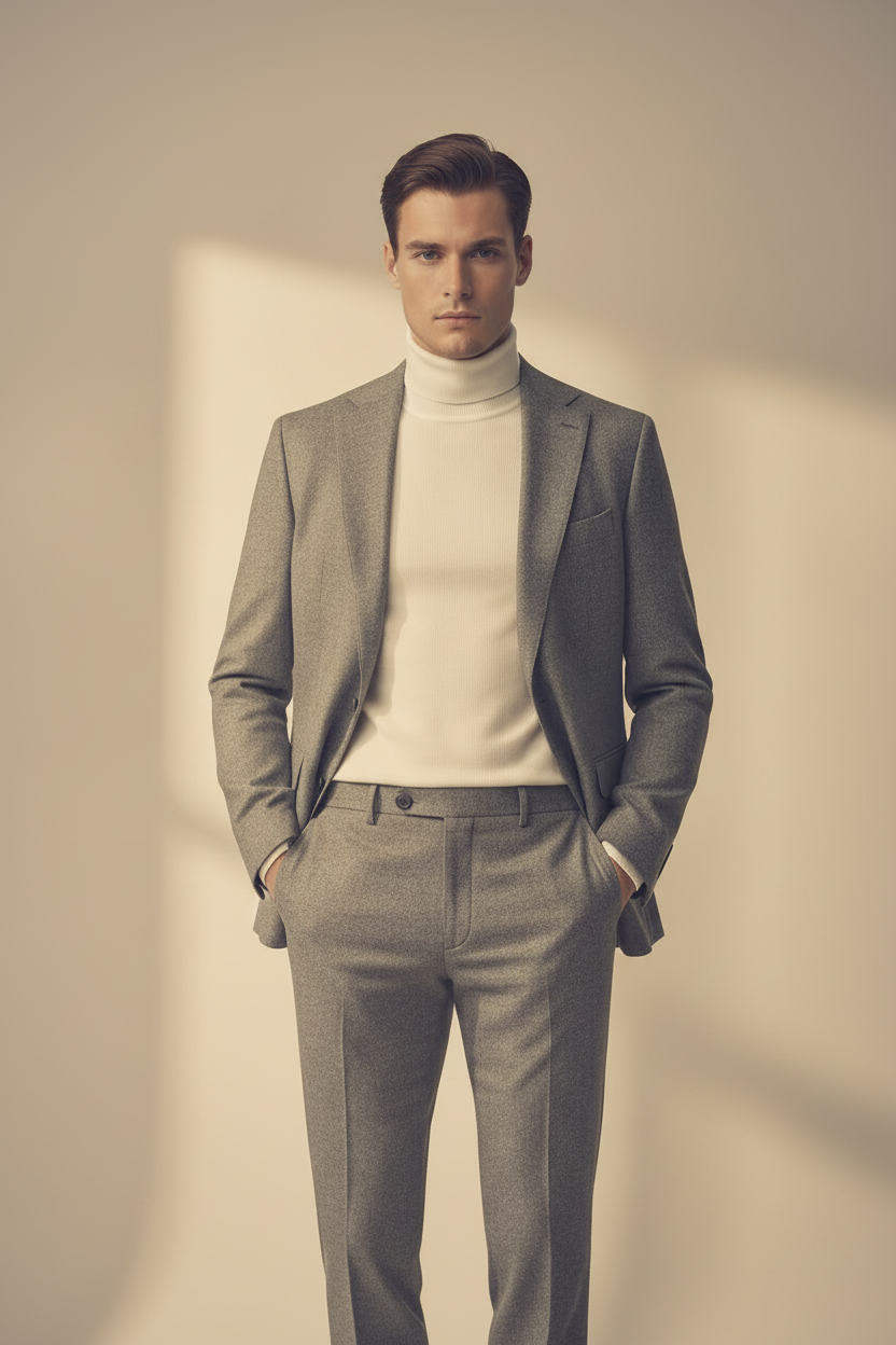 Costume homme en flanelle