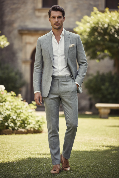 Costume homme mariage printemps ou été
