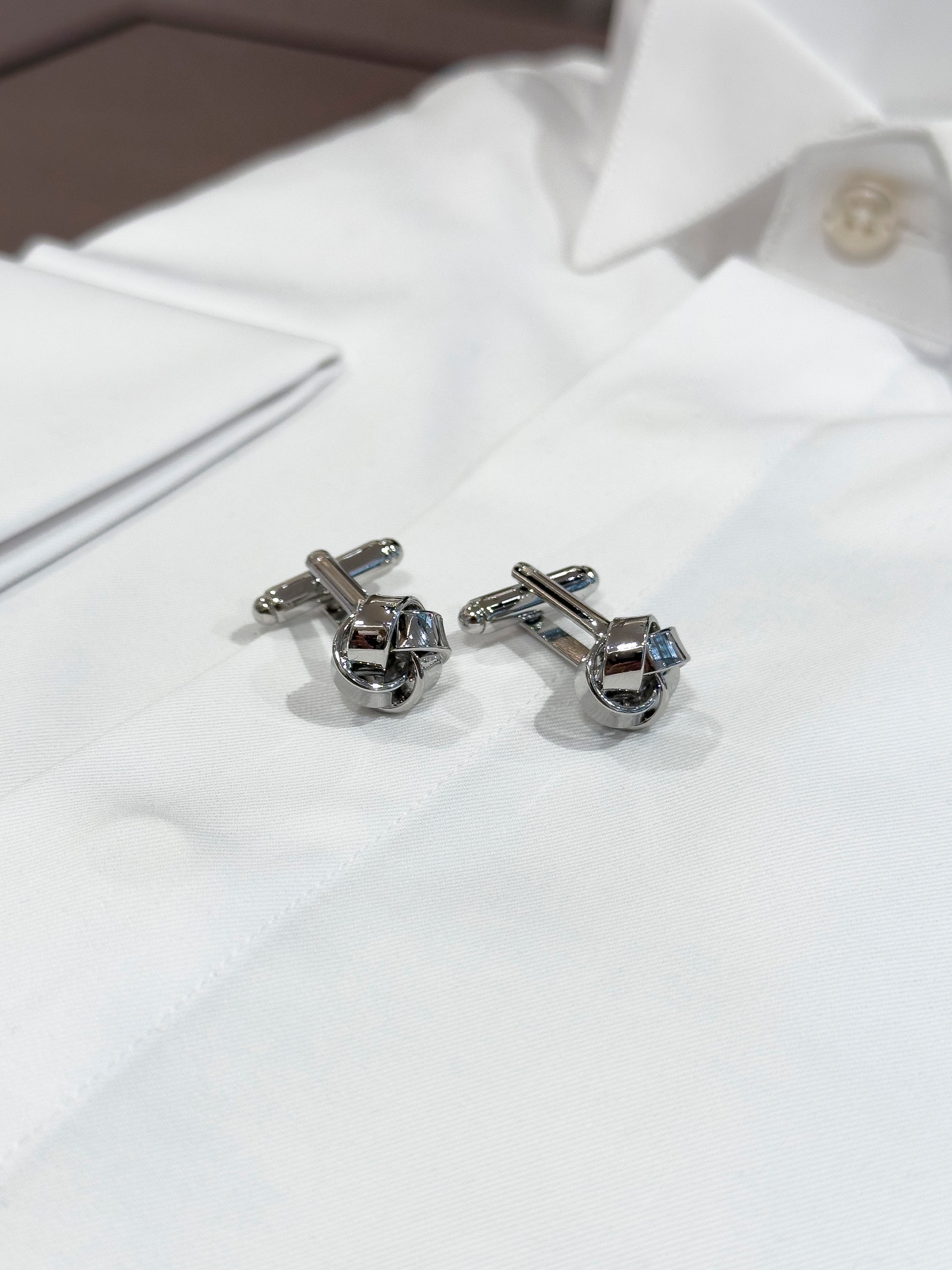 Boutons de manchette Noeud lisse