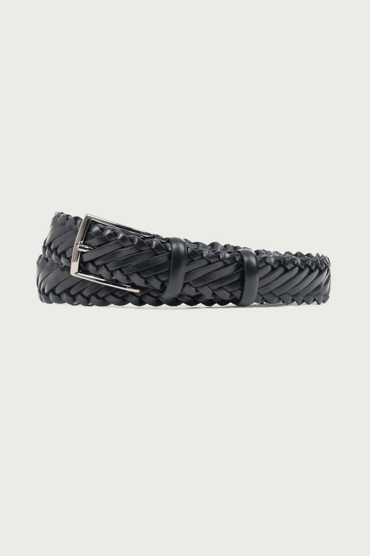 Ceinture tressée noire
