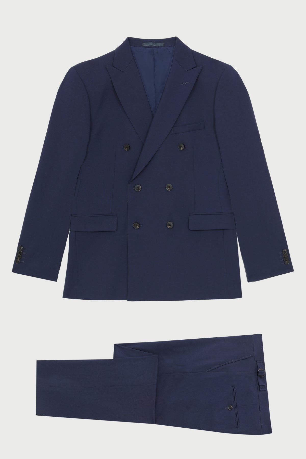 Costume croisé Auriol en laine et mohair