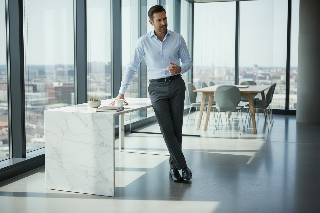 chemise bleu homme