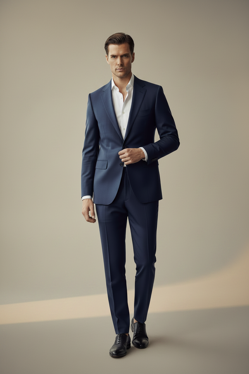 costume bleu homme