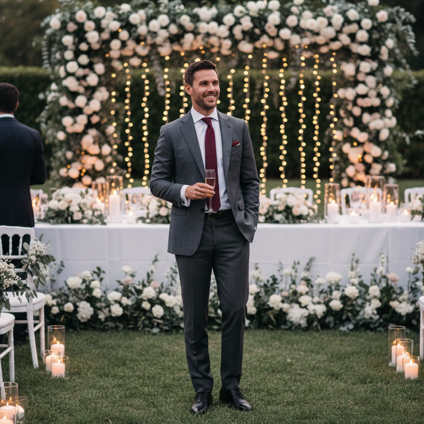 costume homme mariage invite
