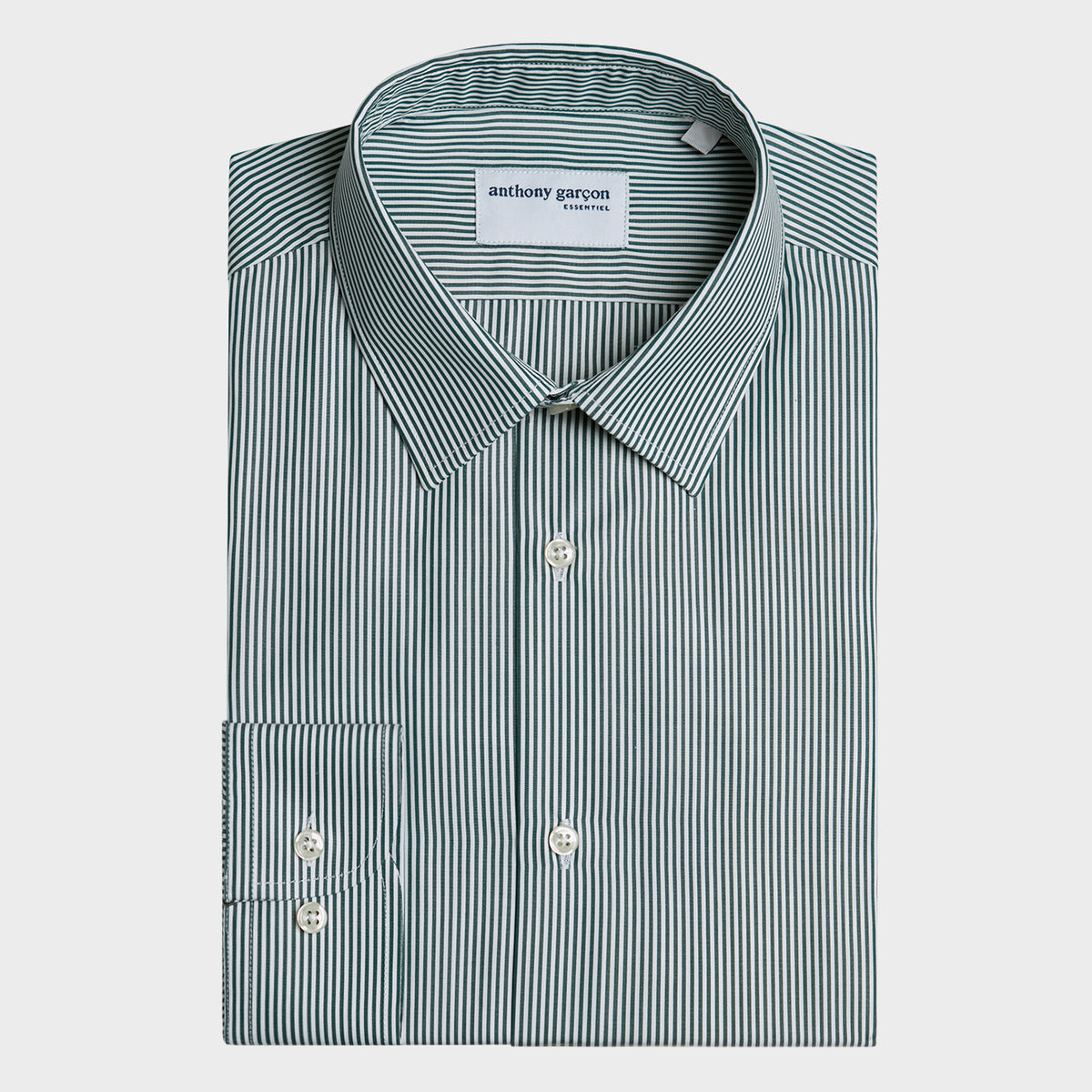 Chemise Homme Slim Fit Vert D'eau - Marque Vestiaires Principauté Cannoise - Neuf Avec étiquettes Taille L