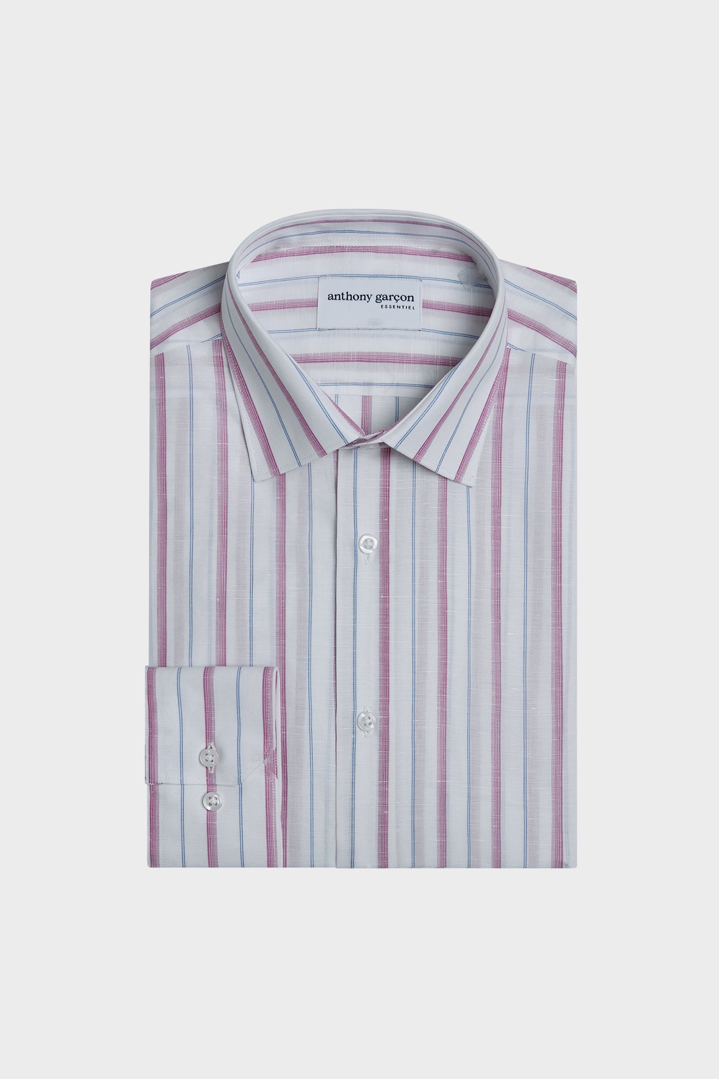 Chemise Slim Piree Rose col FR